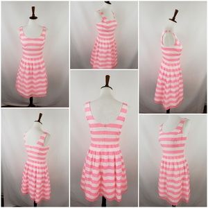 Lilly Pulitzer Posey Neon Pink and White Dress 4